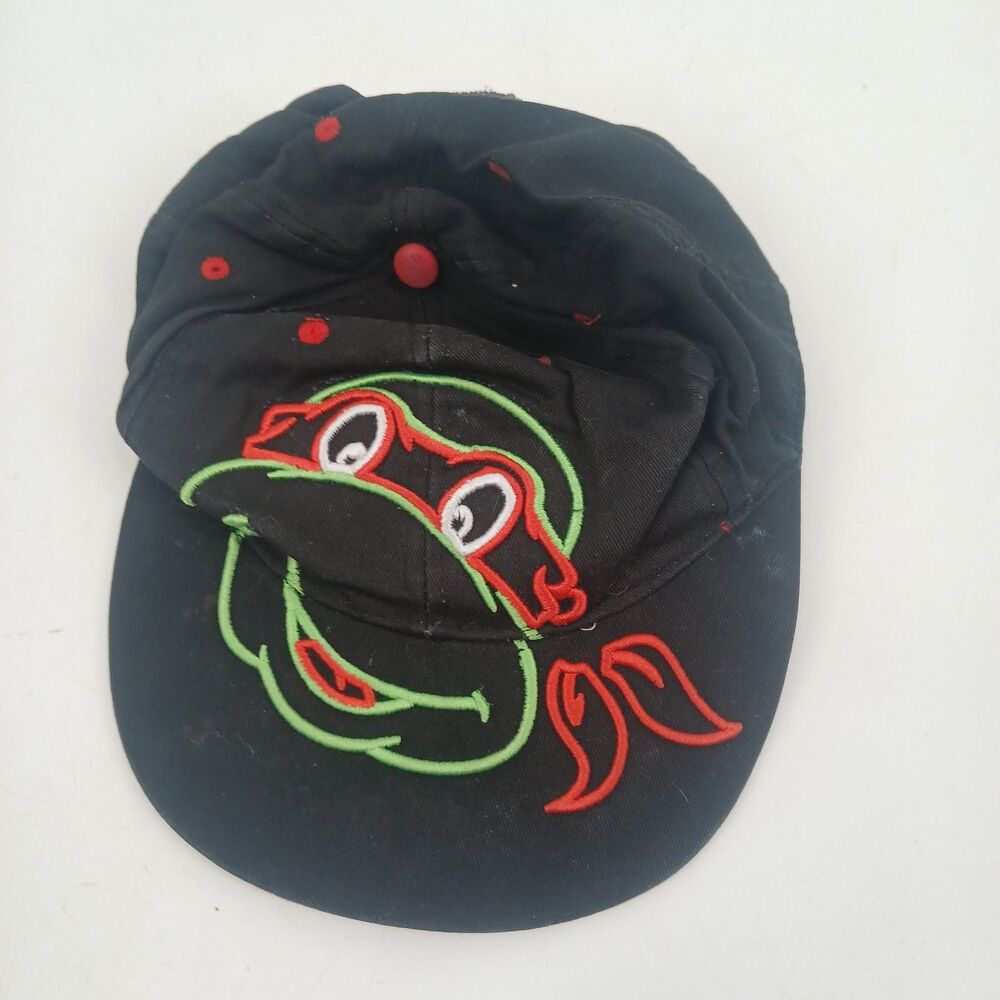 Vintage Y2K Nickelodeon Ninja Turtles Kids Embroidered Snapback Baseball Cap Hat